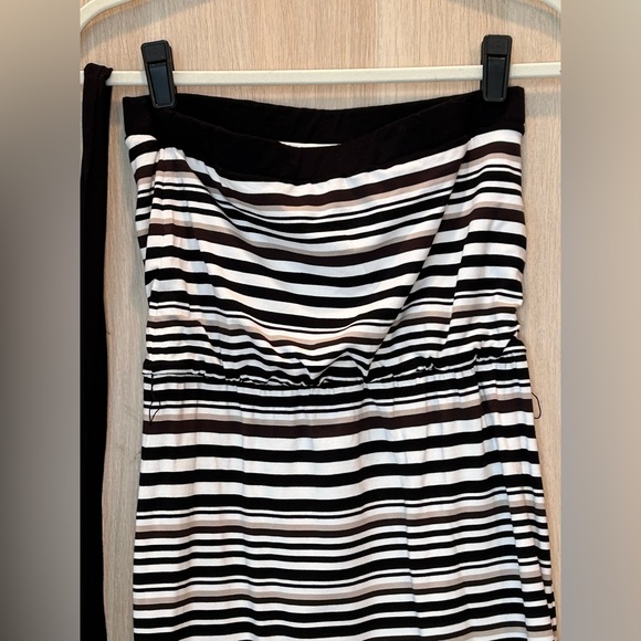 White House Black Market Striped Strapless Stretch Fabric Dress Size XXS - Picture 8 of 11